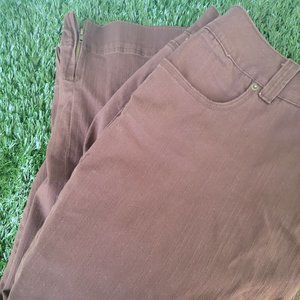 Brown Lane Bryant Crop Pants - New